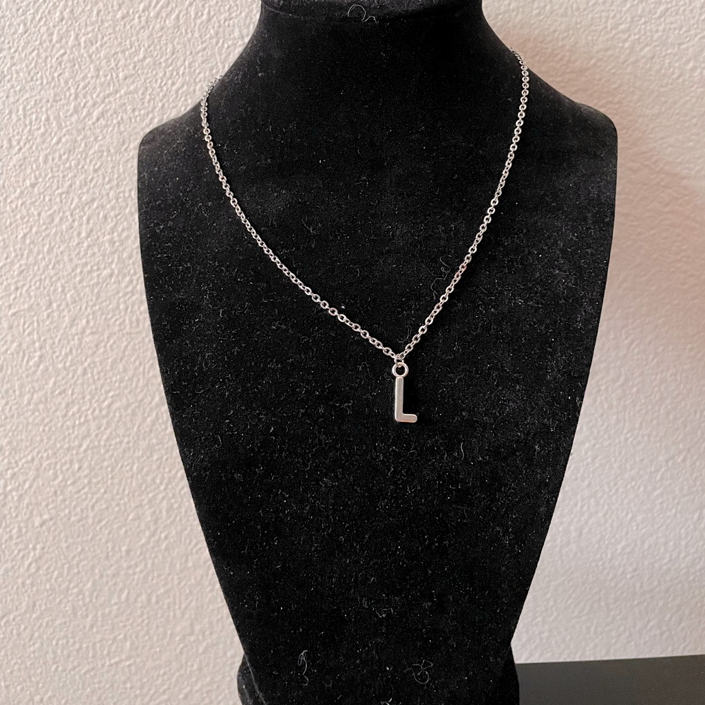 Handmade Letter L Pendant Necklace